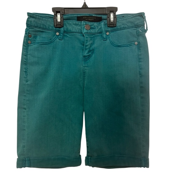 Liverpool Bermuda Shorts Fanfare Blue Size 2 - Picture 5 of 8